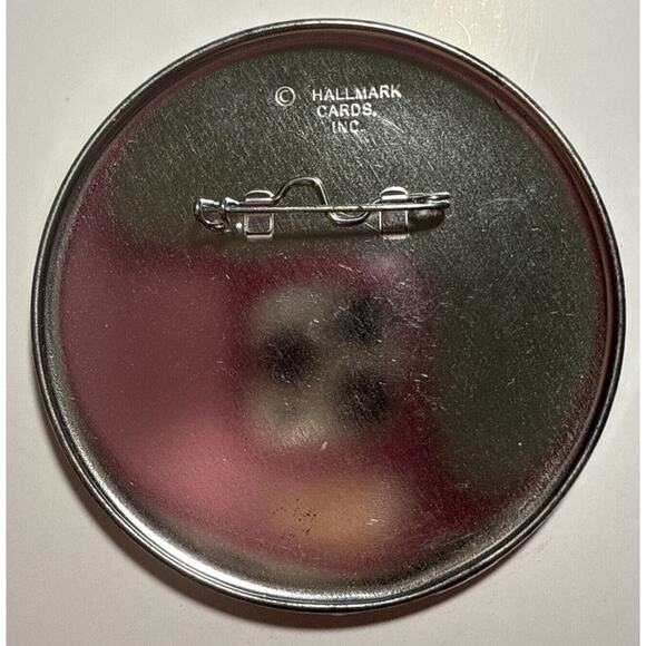 Hallmark American Flag Patriotic Star Pinback Button 3" E5 - Picture 2 of 2